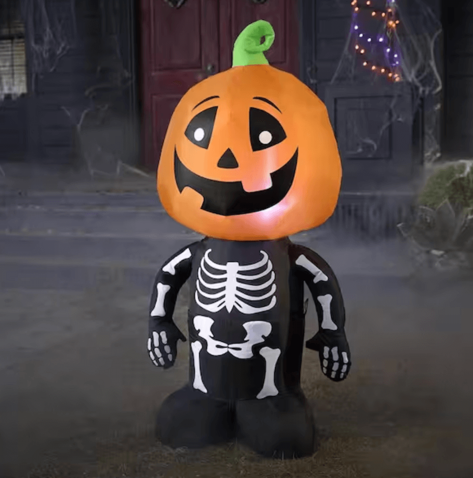 skeleton pumpkin outdoor halloween decorations